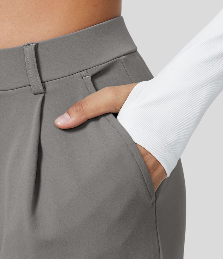 High Waisted - Wide Leg Formal Pants