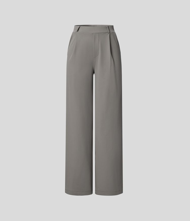 High Waisted - Wide Leg Formal Pants